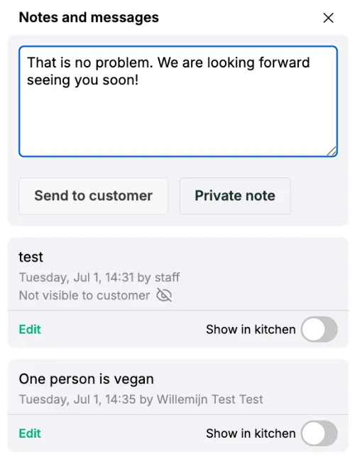 notes & messages